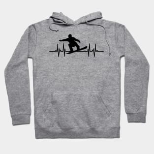 Heartbeat Snowboarding Lover Hoodie